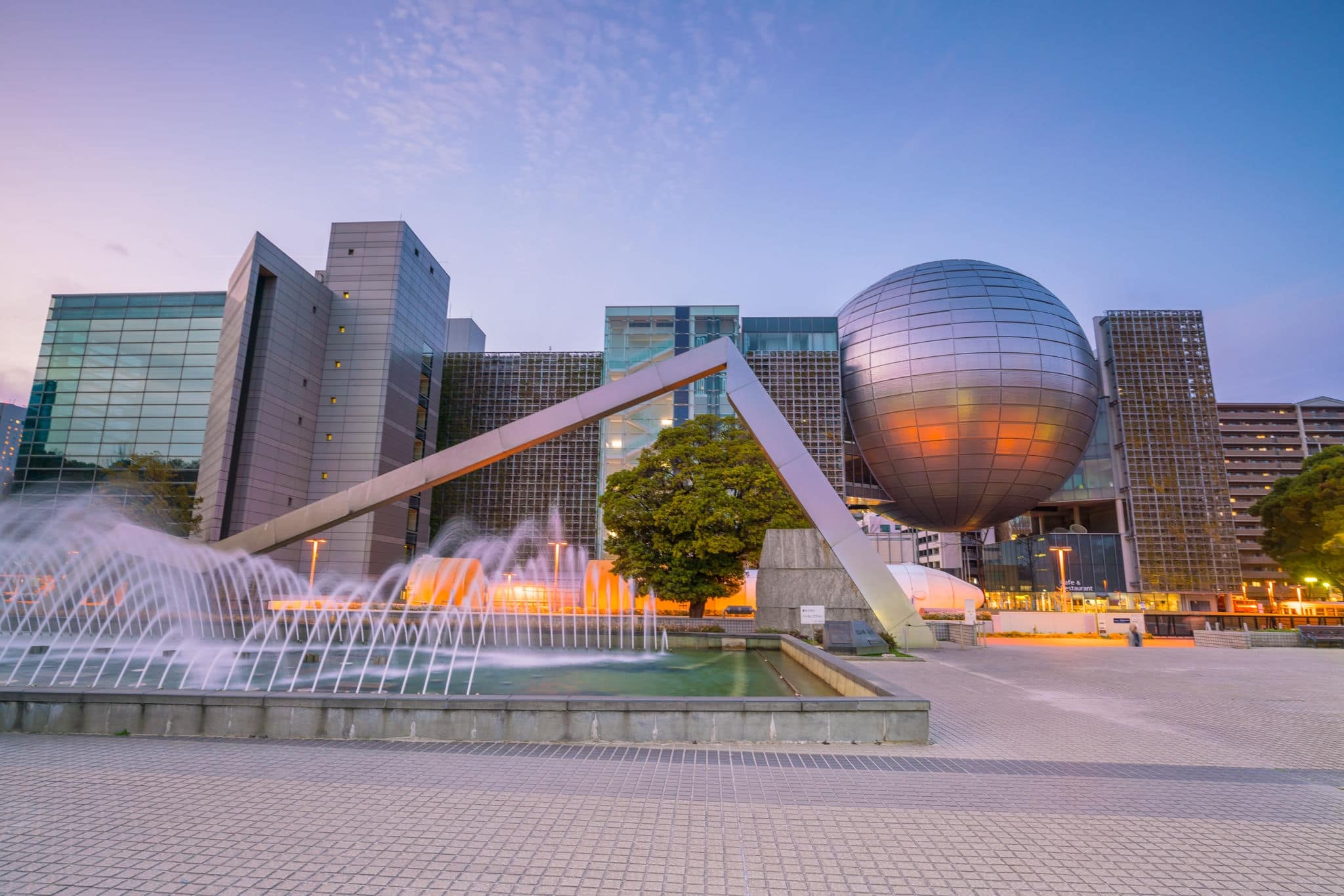 NAGOYA - March 20, 2019 : The Nagoya City Science Museum located in Sakae, Nagoya  Japan. The museum houses the second largest planetarium in the world