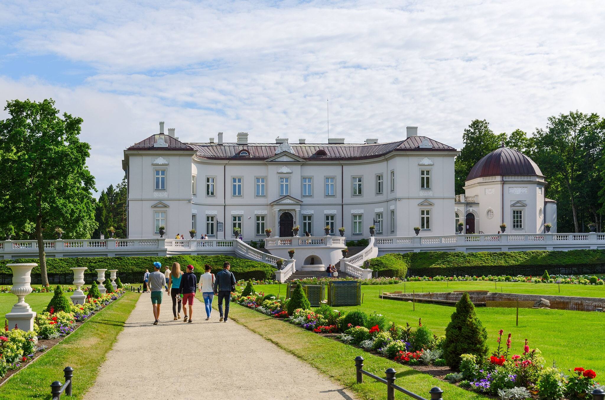 The Botanical park near the Amber Museum in Palanga, Lithuania