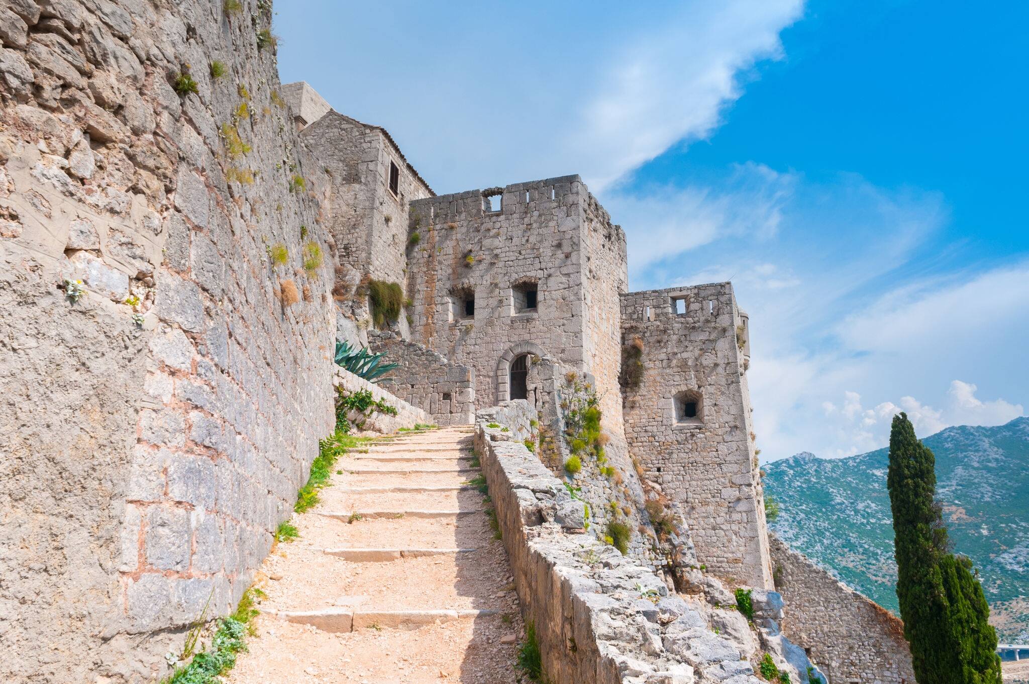 Klis Fortress -  medieval fortress near the city of Split, in central Dalmatia, Croatia