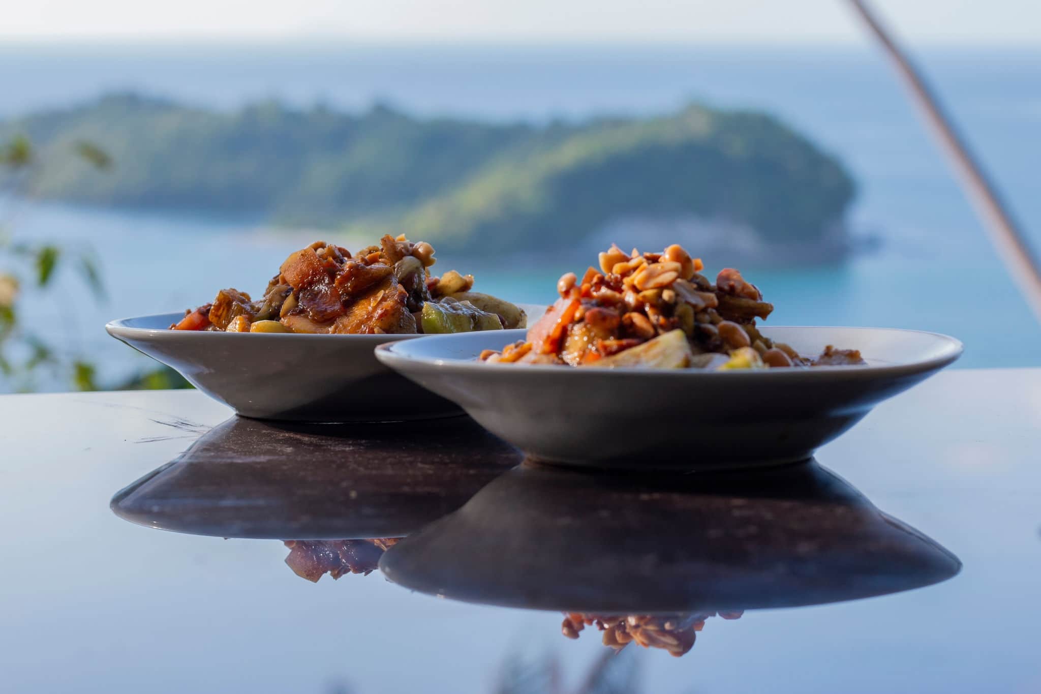 Fruits Salad or Rujak with peanut sauce