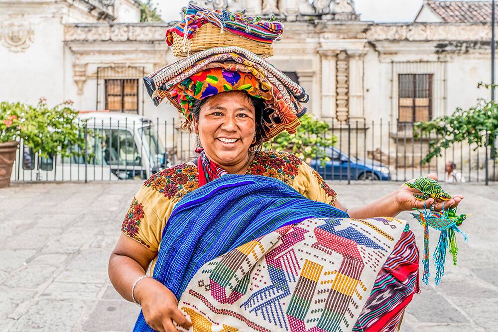Mayan market woman at Puerto Quetzal, Guatemala Mayan market woman at Puerto Quetzal, Guatemala