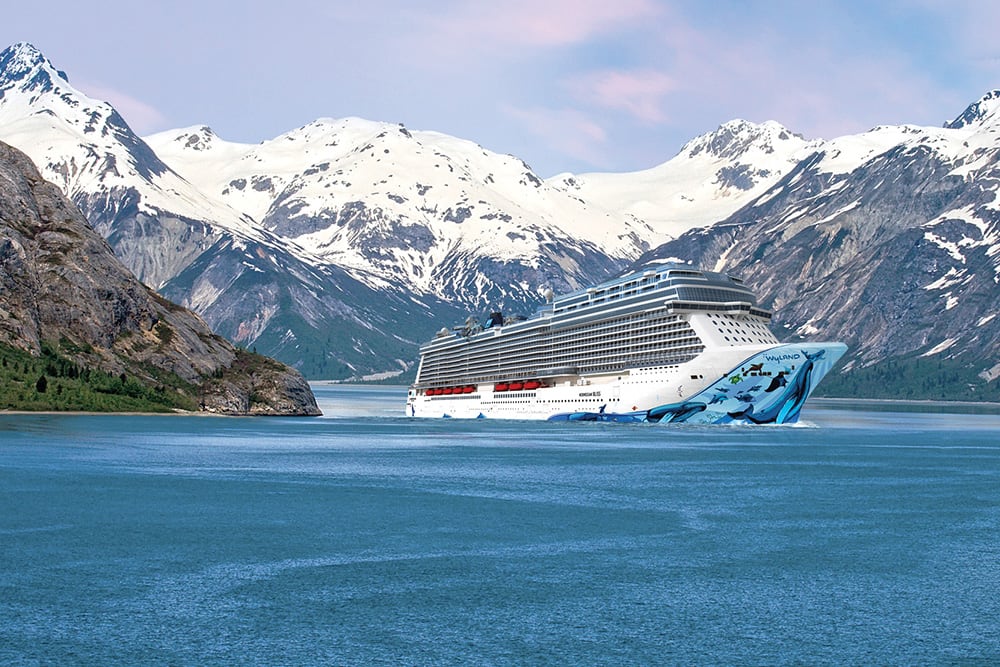 El Norwegian Bliss cerca de Alaska