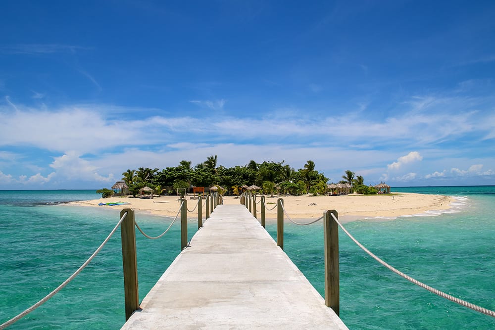 Pier leading to Tivua Island