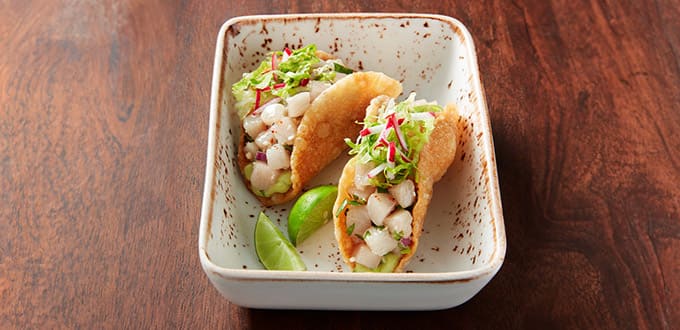 Dos rollos grandes de atún de Food Republic