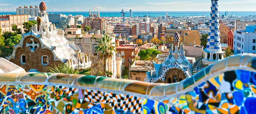 Parque Güell en tu crucero por Europa