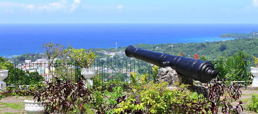Jardines botánicos del parque Shaw en Ocho Ríos, Jamaica