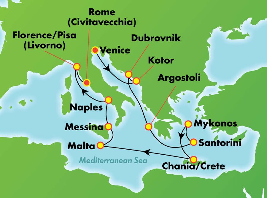 11-Day Greek Isles & Italy from Venice 11-Day Greek Isles & Italy from Venice