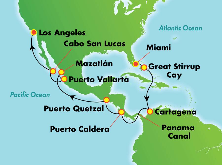 16-Day Panama Canal Explorer: Ocean to Ocean from Miami 16-Day Panama Canal Explorer: Ocean to Ocean from Miami