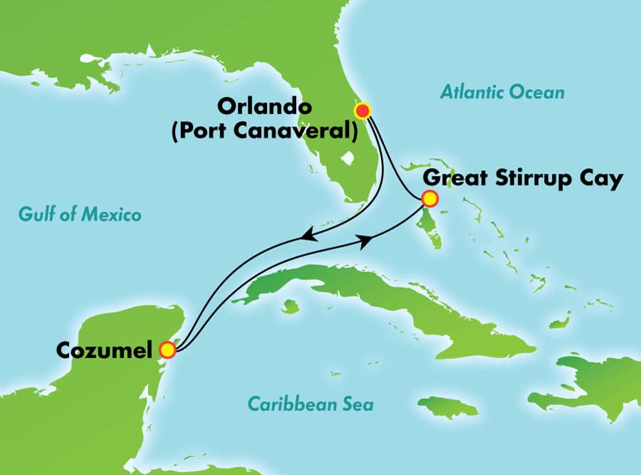5-Day Western Caribbean from Orlando (Port Canaveral) 5-Day Western Caribbean from Orlando (Port Canaveral)