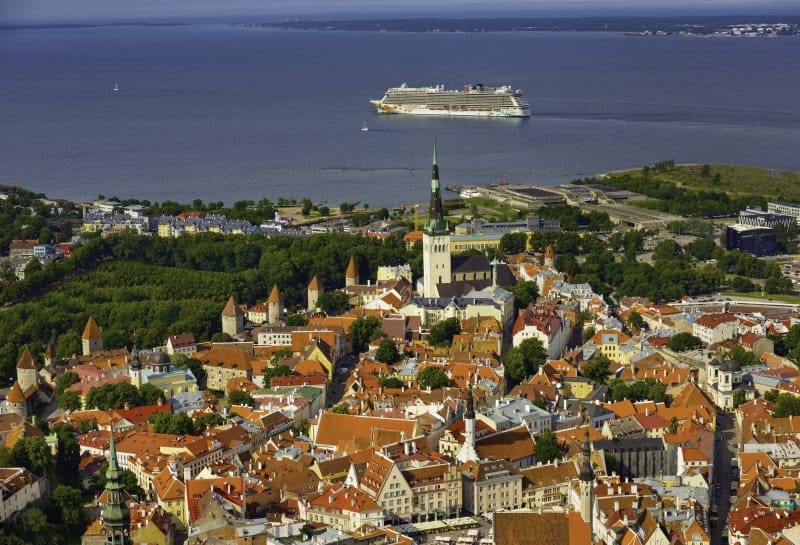 Norwegian Getaway in Tallinn, Estonia Norwegian Getaway cruising Tallinn, Estonia