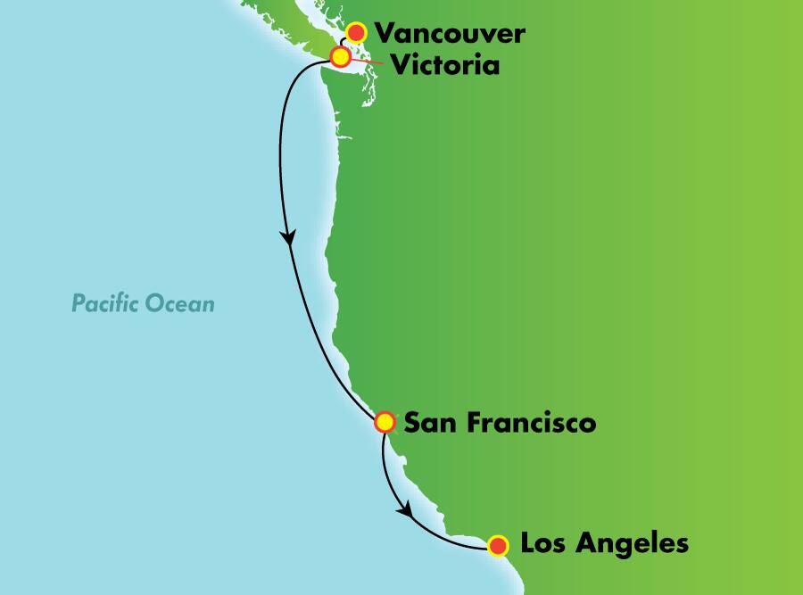 5-Day Pacific Coastal Charms from Vancouver 5-Day Pacific Coastal Charms from Vancouver