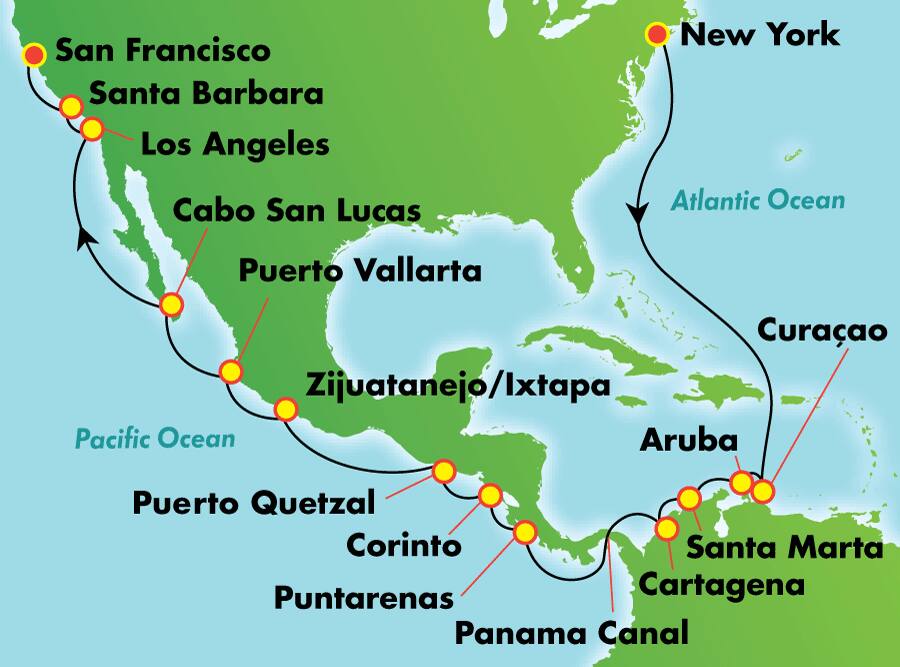 20-Day Panama Canal from New York 20-Day Panama Canal from New York