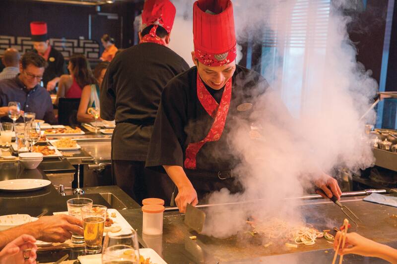Teppanyaki on Norwegian Cruise Line Ship Teppanyaki on Norwegian Cruise Line Ship