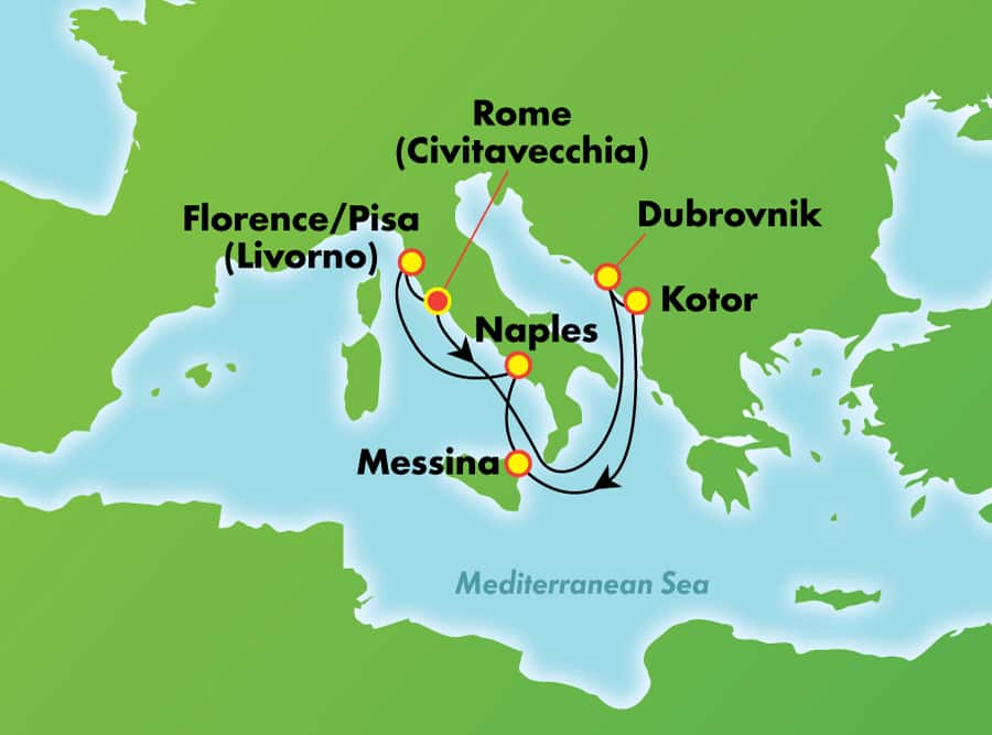 7-Day Italy & Croatia: Mediterranean Getaway from Rome (Civitavecchia) 7-Day Italy & Croatia: Mediterranean Getaway from Rome (Civitavecchia)