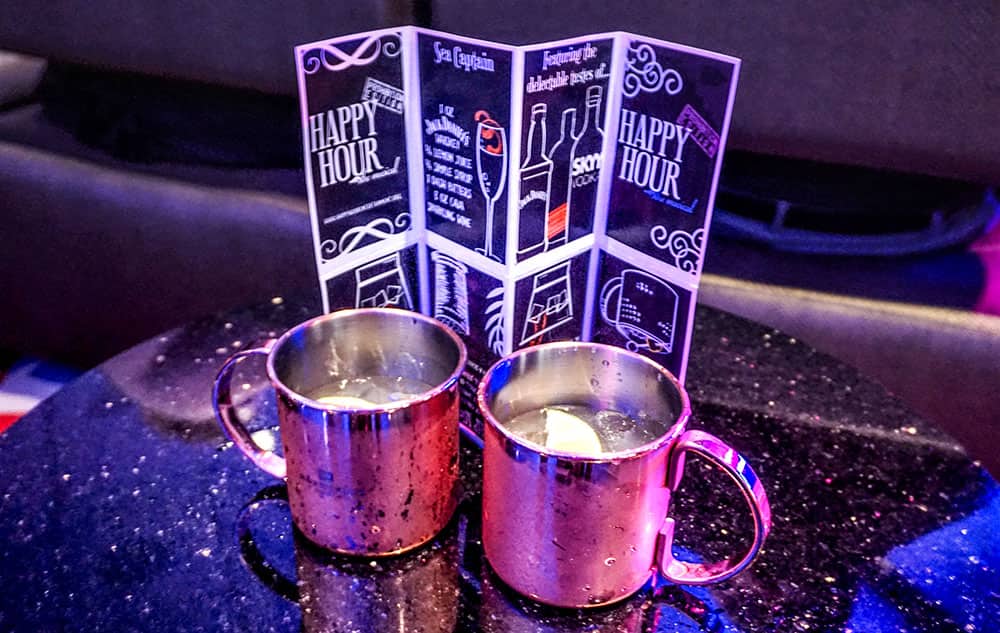 Cocktails at Happy Hour Prohibition Cocktails at Happy Hour Prohibition - The Musical on Norwegian Bliss