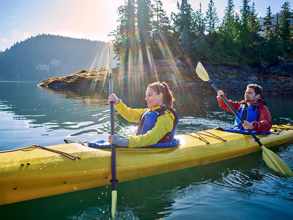 Kayak in Alaska on a Cruise with Norwegian