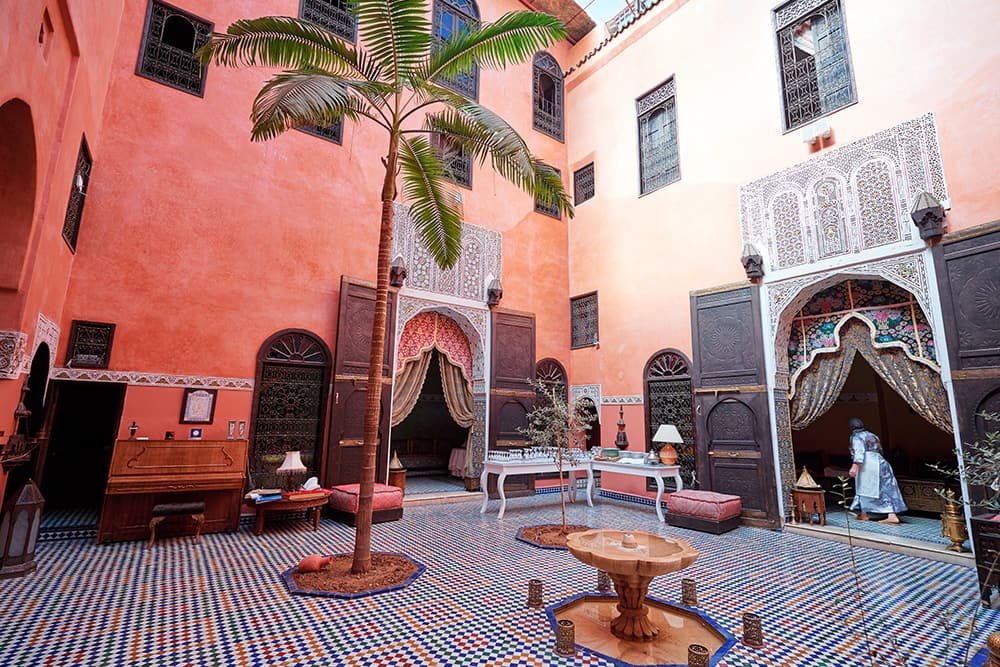 Garden patio, Casablanca, Morocco