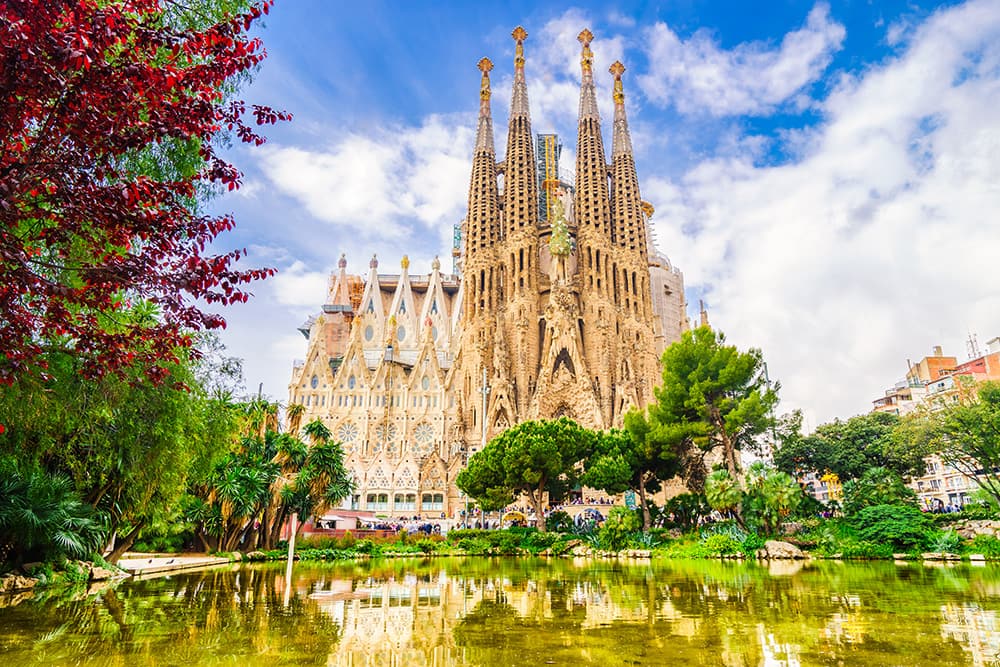Sagrada Familia Basilica in Barcelona, Spain