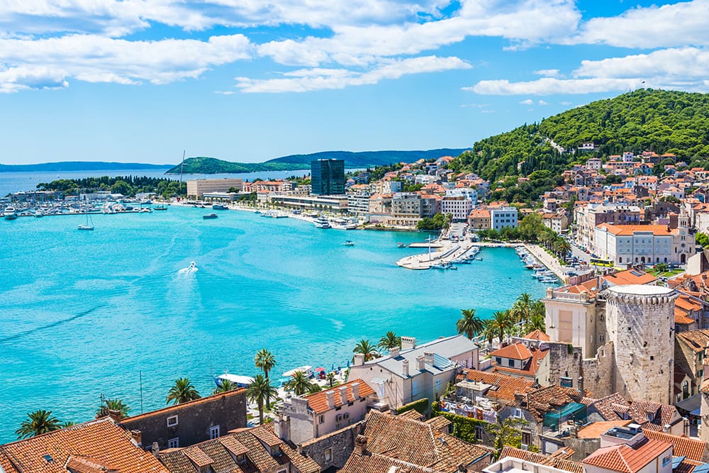 View of Split, Dalmatia, Croatia