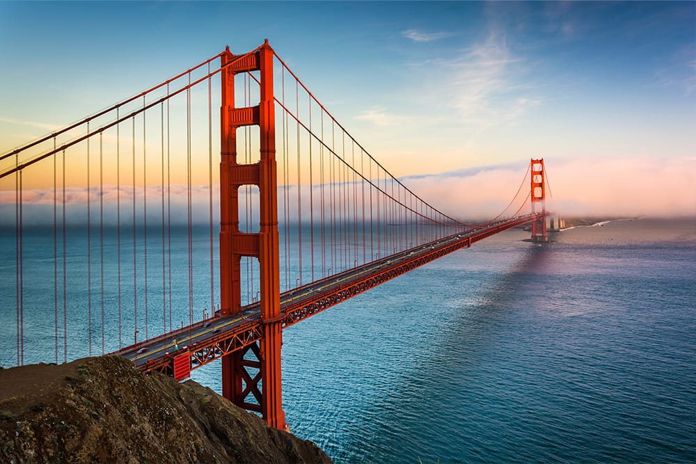 See the Golden Gate Bridge in San Francisco