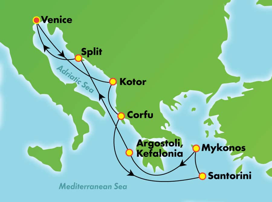 7Day Greek Isles from Venice Norwegian Cruise Line