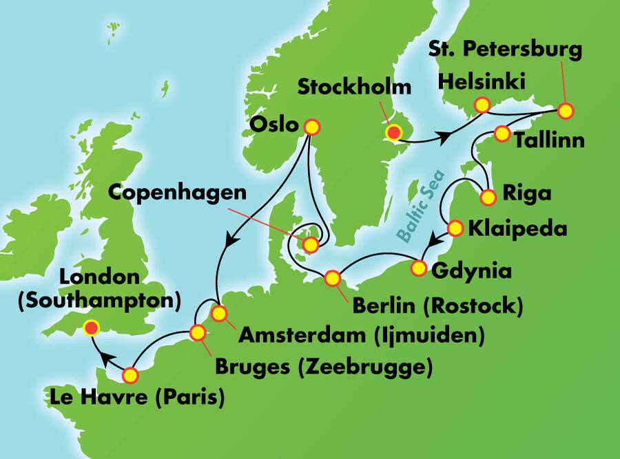 15 dias, de Estocolmo para a Escandinávia, Rússia & Amsterdã (o melhor do Báltico) 15 dias, de Estocolmo para a Escandinávia, Rússia & Amsterdã (o melhor do Báltico)