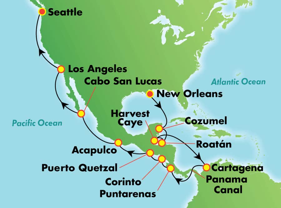 21-Day Panama Canal from New Orleans