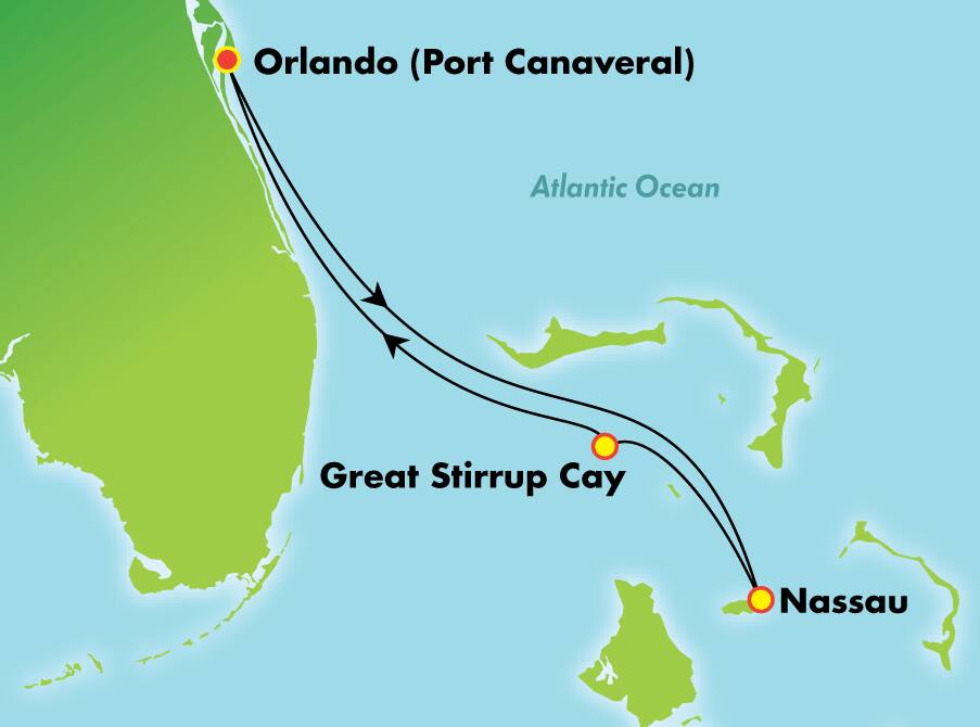 3 Tage Bahamas ab Orlando (Port Canaveral) 3 Tage Bahamas ab Orlando (Port Canaveral)