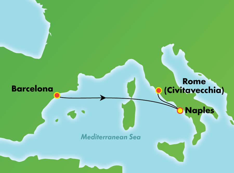 3-Day Western Mediterranean from Barcelona 3-Day Western Mediterranean from Barcelona