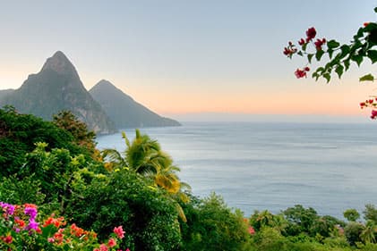 Beautiful beaches in St Lucia Caribbean Cruises