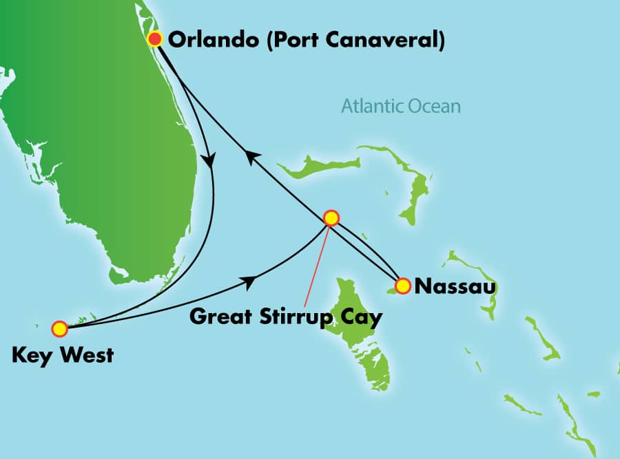 4-Day Bahamas & Florida from Orlando (Port Canaveral): Free Open Bar 4-Day Bahamas & Florida from Orlando (Port Canaveral): Free Open Bar