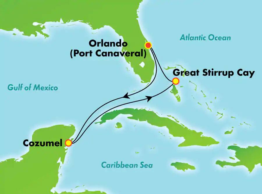 5 Tage Westliche Karibik ab Port Canaveral (Orlando) 5 Tage Westliche Karibik ab Port Canaveral (Orlando)