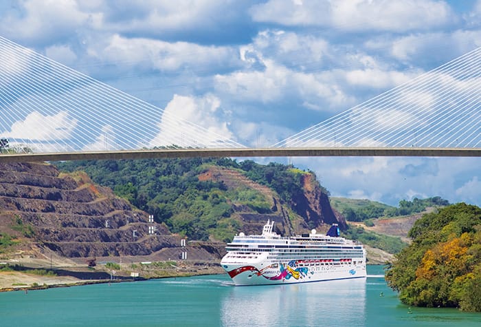 Cruzeiros no Canal do Panamá em 2024 e 2025