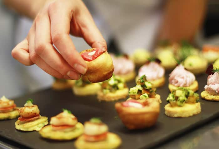 Canapés de cortesía