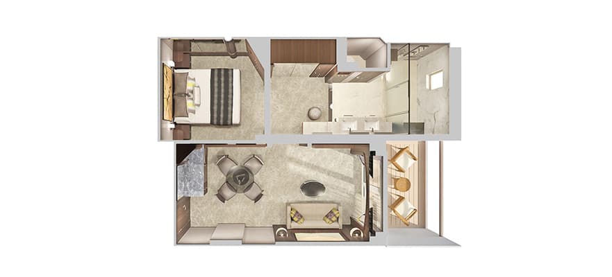 The Haven Courtyard Penthouse with Balcony floor plan
