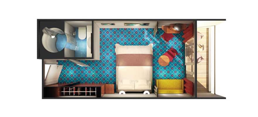 Sail Away Balcony floor plan