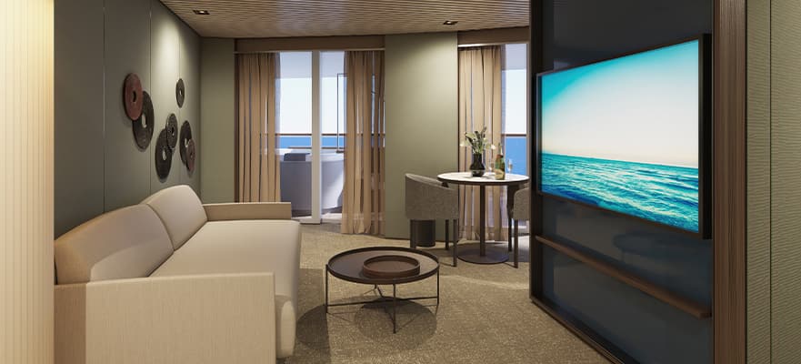 H4 – The Haven Owner's Suite mit Hauptschlafzimmer und großem Balkon, Heck