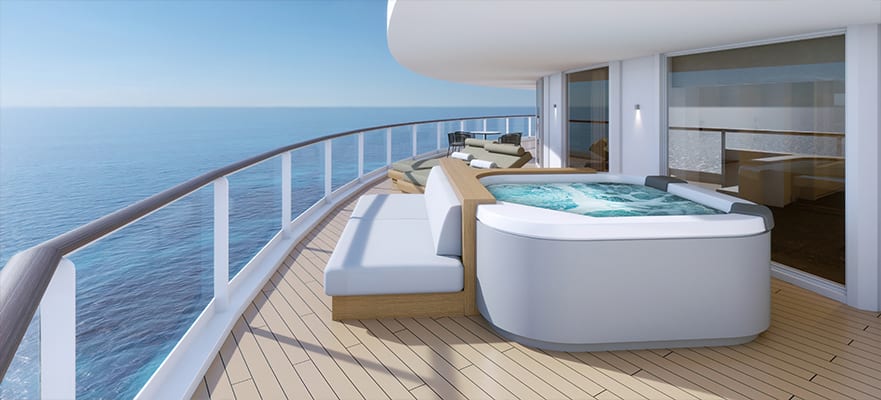The Haven Aft Facing Penthouse Balcony