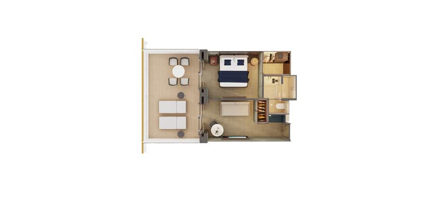 The Haven Aft-Facing Penthouse with Master Bedroom & Large Balcony floor plan
