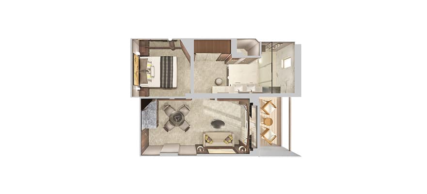 The Haven Courtyard Penthouse with Balcony floor plan