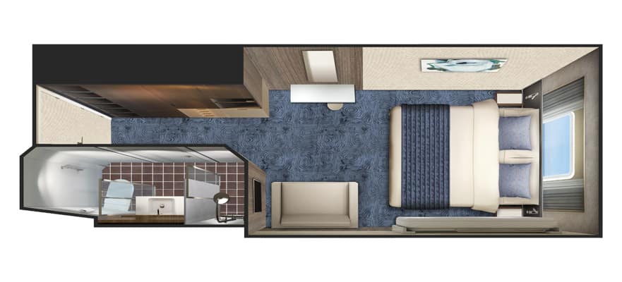Deluxe Oceanview floor plan