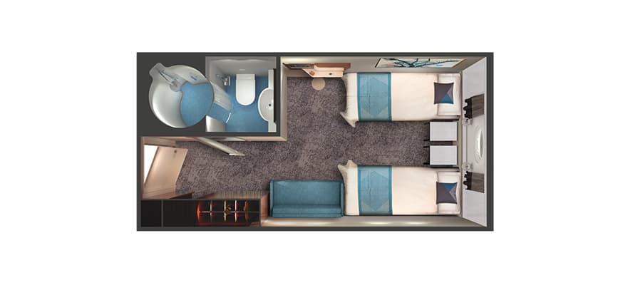 Oceanview with Large Porthole floor plan