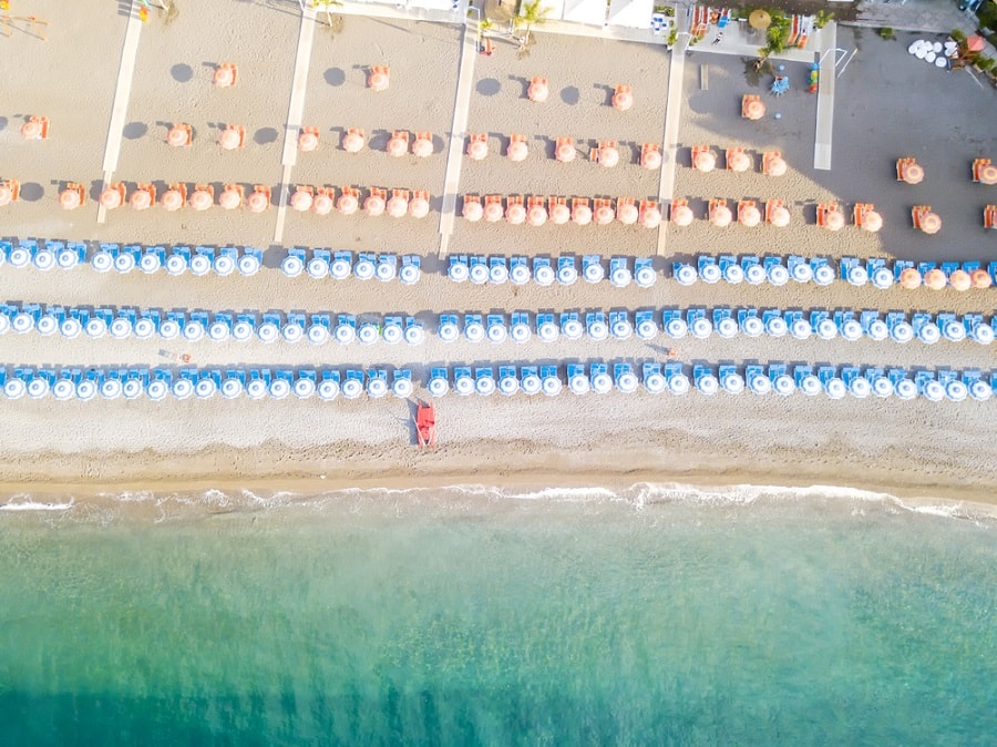 Relax on a Naples Beach Relax on the Beach in Naples on an Italy Cruise with Norwegian