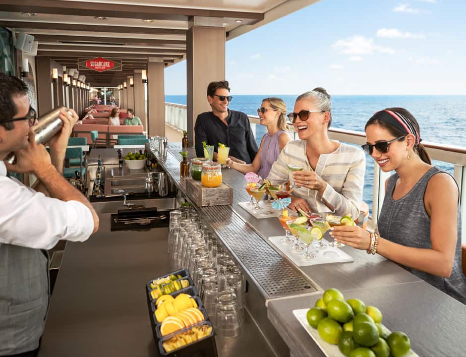 Bar de mojitos Sugarcane en The Waterfront