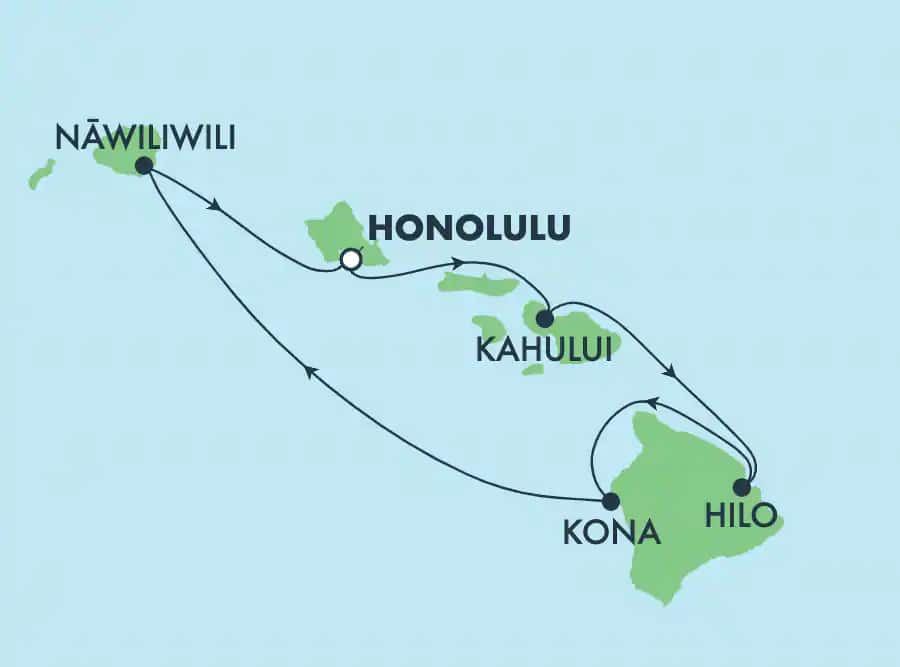 cruise ships around hawaii islands