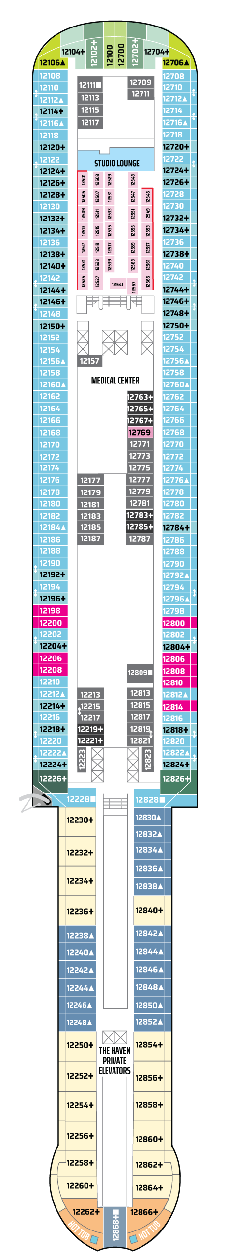 Pont 12, plan du pont