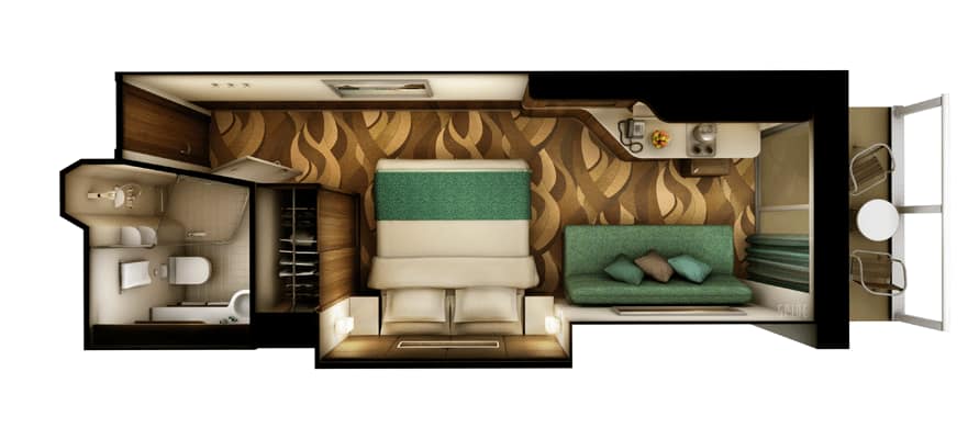 Balcony floor plan