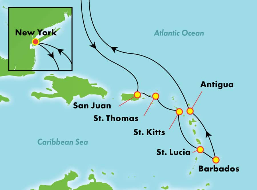 southern caribbean cruise from new york