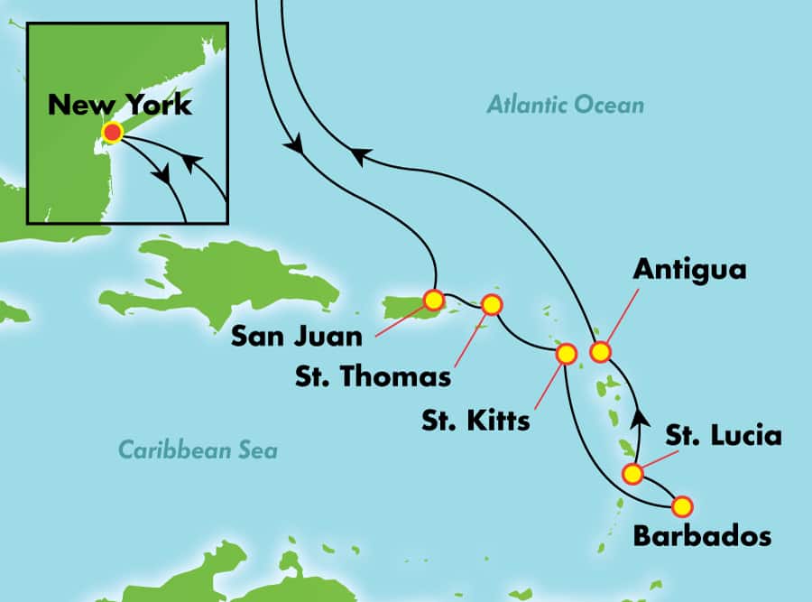 12 Tage Südliche Karibik ab New York 12 Tage Südliche Karibik ab New York