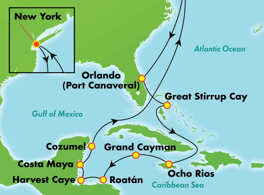 14Day Western Caribbean from New York Norwegian Cruise Line